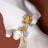 Picchiotti Yellow and White Gold Rose Brooch