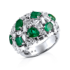 RalfDiamonds Emerald and Diamonds White Gold Ring