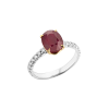 Кольцо  2.85 ct Red Ruby Oval Cut & Diamonds (39633) №3