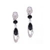 Серьги Bvlgari Elisia Vintage Diamonds & Onyx & White Gold Earrings (39618) №5