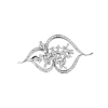 Брошь RalfDiamonds 2,80 ct Round & Baguette Diamonds White Gold (38113) №5