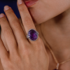 Кольцо  WHITE GOLD & AMETHYST & DIAMONDS (38585) №6