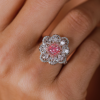 Кольцо GIA 1,01 ct Cushion Cut Faint Pink/SI1 GIA (38714) №7